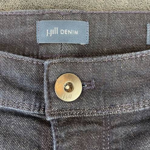 J.Jill  Denim Black Stretch Cotton Blend High-Rise Straight Leg Jeans Size 18