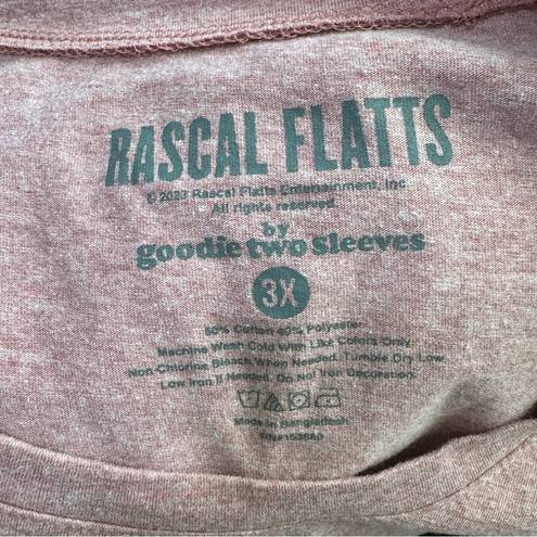 Goodie Two Sleeves Rascal Flatts  Country Cowboy Boot Graphic Band Tshirt Cowgirl