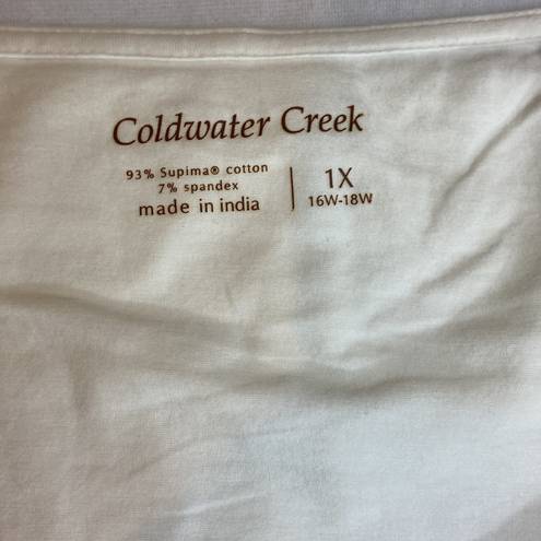 Coldwater Creek White Shaper Lightweight Tank Size 1X Brand New with Tags