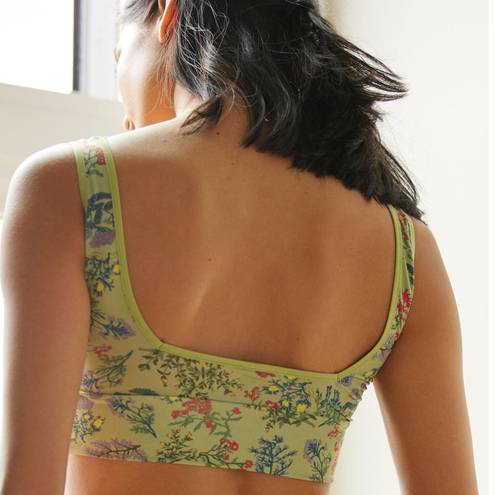 Anthropologie Daily Practice by  Printed Square-Neck Bralette
