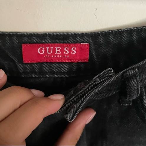 Guess  Mya Zipper Denim High Rise Shorts sz 24