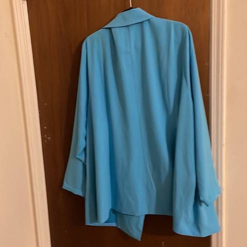 Torrid  crepe blazer sky blue