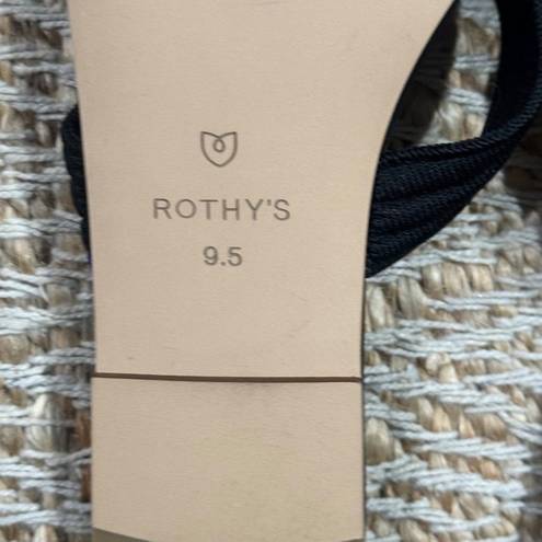 Rothy's ROTHY’S Women's Black Triple Band Slide Sandals Size 9.5 NWOB