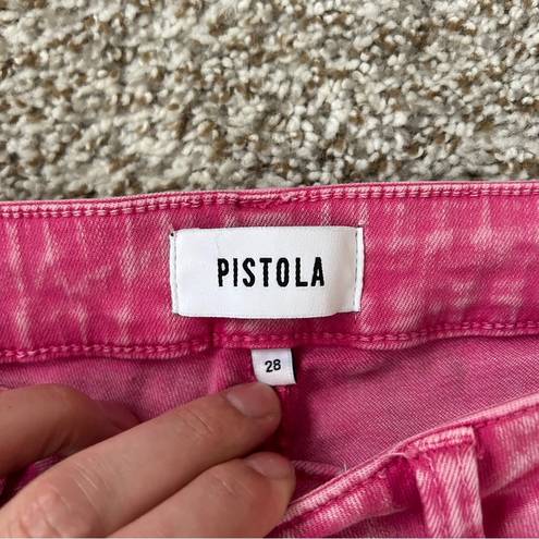 Pistola  Pink Denim Cropped Jeans Barbie Barbiecore Spring Colorful Size 28