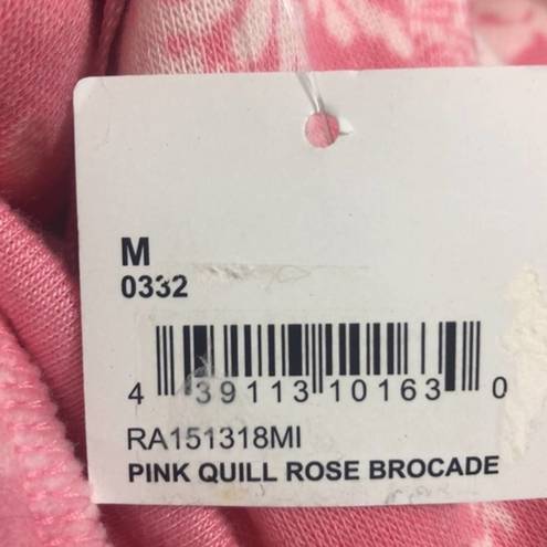 Rachel Parcell  Pink Quill Rose Brocade Sweatshirt Medium NWT