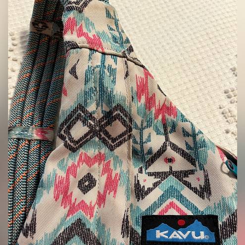 KAVU Island Ikat Classic Rope Sling Crossbody Bag