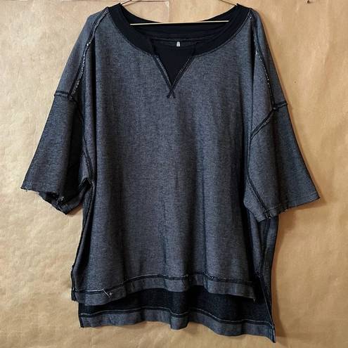 Free People  | Movement Rugby Match Short-Sleeve Tee Oversized Slouchy Tee Size L