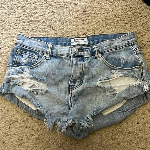 One Teaspoon  bandit jean shorts