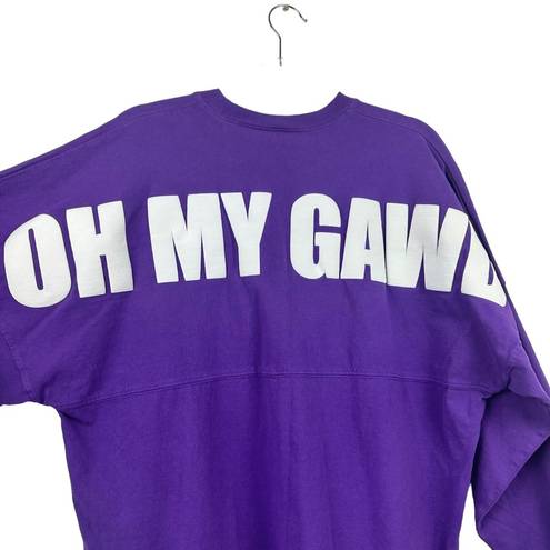 Spirit Jersey  RARE Friends Purple OH MY GAWD Spellout Long Sleeve Tshirt Small