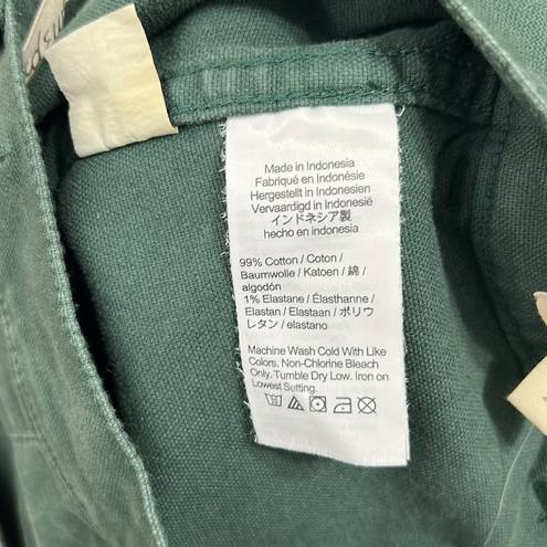 Madewell  The '90s Straight Utility Pant in Canvas Old Spruce Green Size 25