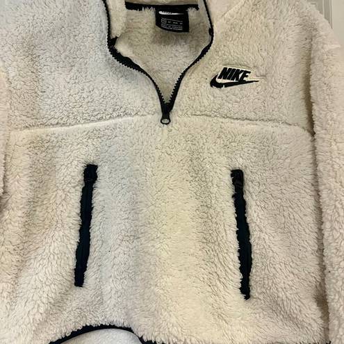 Nike  Sportswear Quarter-Zip Fleece Cropped Sweater