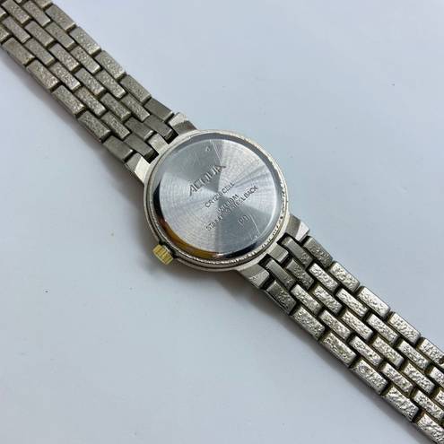 AQUA Acqua indiglo light up womens date 25mm watch silver gold size 6” new battery