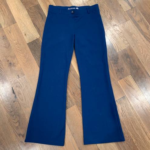 Betabrand Womens Blue Cropped Stretch Yoga Pants Petite Size Small