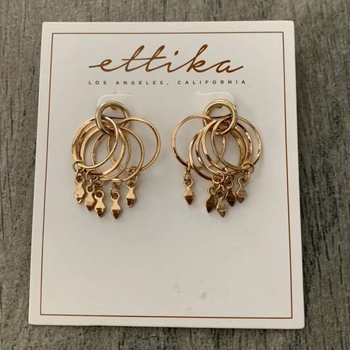 Ettika  gold earrings