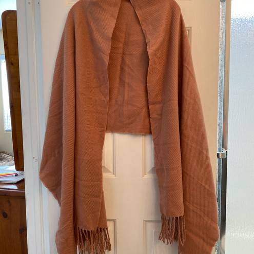 Pieces Blanket Scarf Blush With tassels 26x80