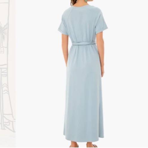 Tuckernuck  Pomander Place Slate Blue Sawyer Dress Belted