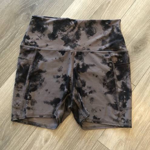 Evolution and creation  Brown Black Tie Dye Athletic Gym Shorts Size Large