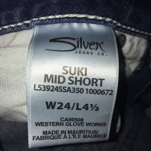 Silver Jeans Silver Suki size 24x4.5 Jean Bermuda shorts