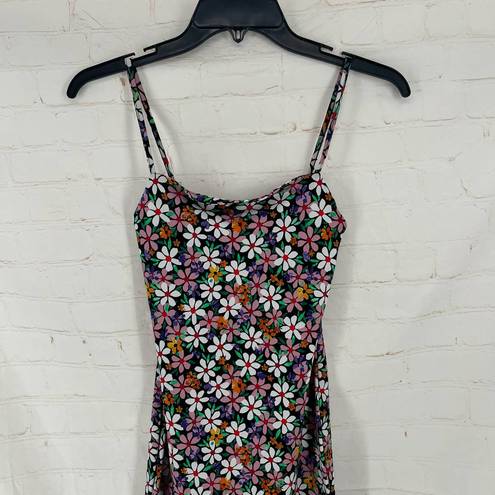 ZARA  Square neck floral mini dress S