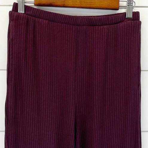 n:philanthropy NEW Revolve n: Philanthropy Womens M Reign Flare Leg Pull On Knit Pant Burgundy