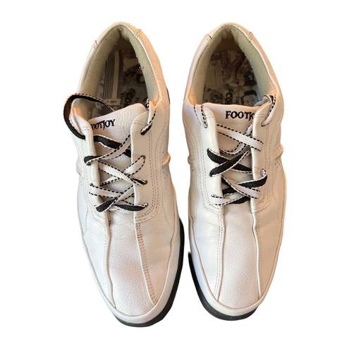 FootJoy  Golf Shoes Womens 8 White Lace Up Rubber Spike Comfort