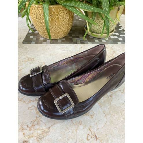 Style & Co  size 7 womens brown flats with buckle