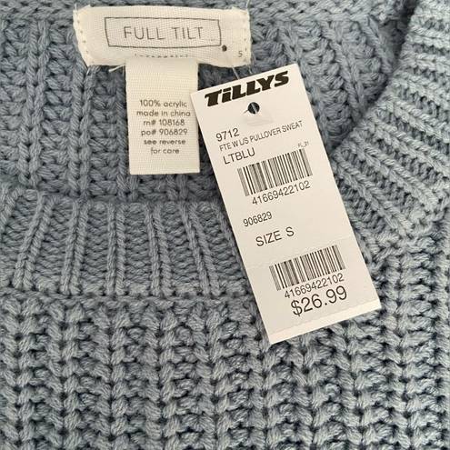 Full Tilt NWT  blue cropped sweater size small