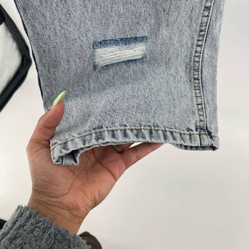 Pretty Little Thing : Denim Acid Wash Baggy Ripped High Rise Boyfriend Jeans Size 4