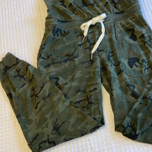 n:philanthropy NEW!  Size XS Britton One-Shoulder Jumpsuit Green Black Camouflage