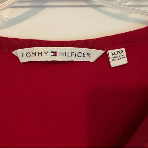 Tommy Hilfiger  XLarge Cranberry Paisley Tank with Buttons in front