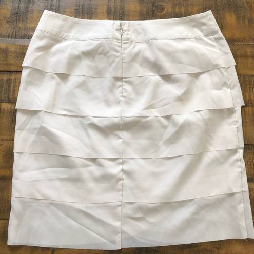 Forever 21  Cream layered pencil skirt