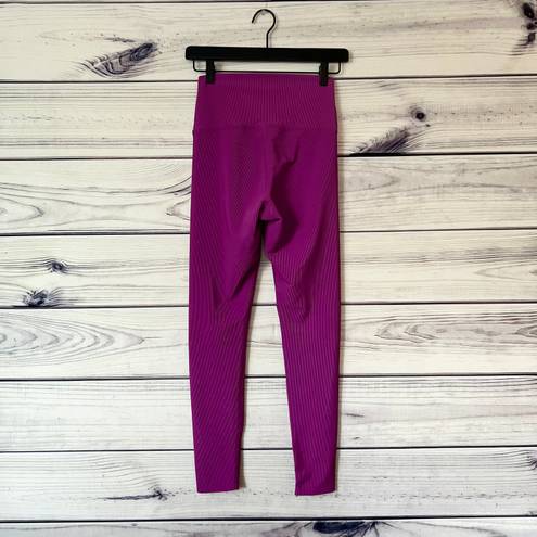 Beach Riot Ayla Mauve Purple Ribbed Leggings