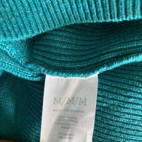 CAbi  Style 3018 Womens Size Medium Teal Tearoom Cardigan Sweater