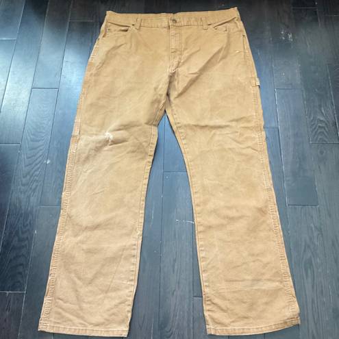 Dickies Tan Distressed Utility Workwear Painter Pants size 38x32