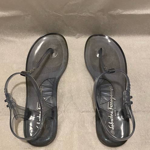 Salvatore Ferragamo  Jelly Clear Sandals Size 9.5