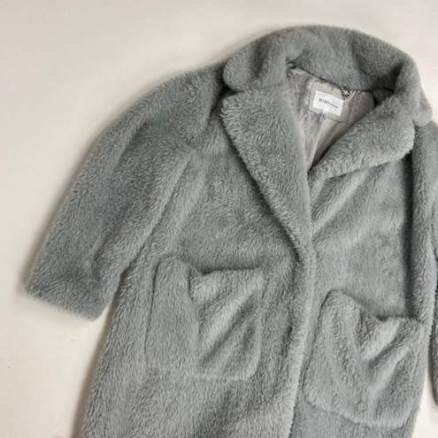 BCBGeneration BCBG Faux Fur Notch Collar Pocketed Coat