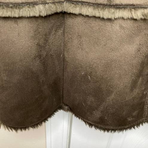 Dennis Basso  Vintage Brown Shearling Winter Coat Size Medium