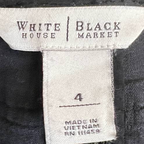 White House | Black Market  Black Velvet Ruffle Blazer Jacket Size 4