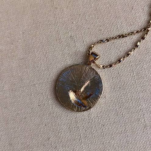 American Eagle mine  gold plated pendant necklace w star details NWOT