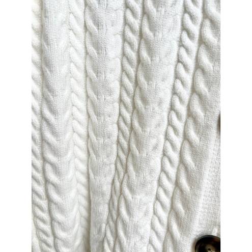 Cyrus NWT  Long Sleeve Cable Knit Cardigan Sweater Bone White Women's Size XS