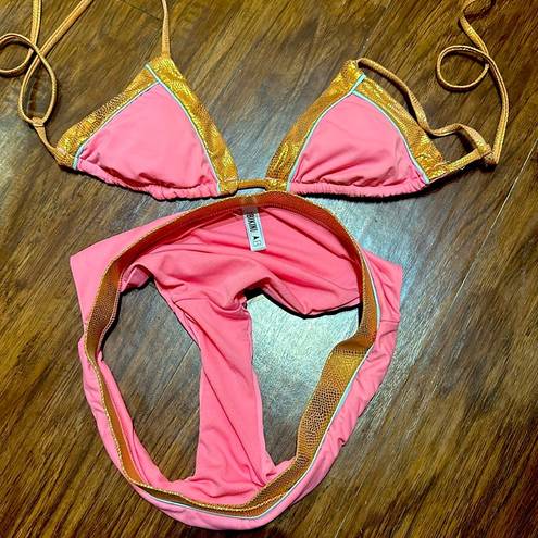 The Bikini Lab Pink Copper Bikini