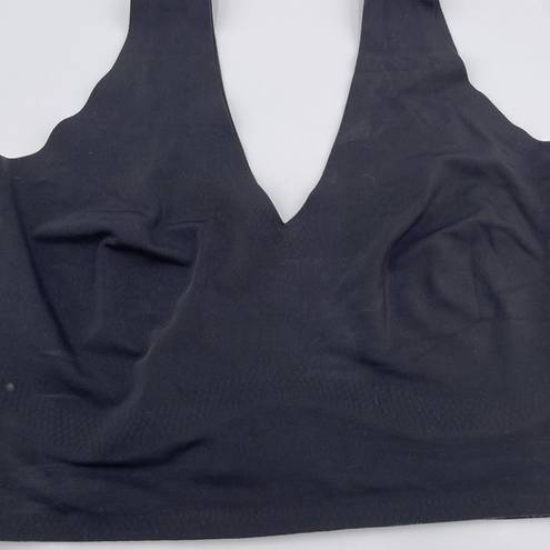 Krass&co True and  16802 Women's True Body V-Neck Bralette Solid Black Size Small
