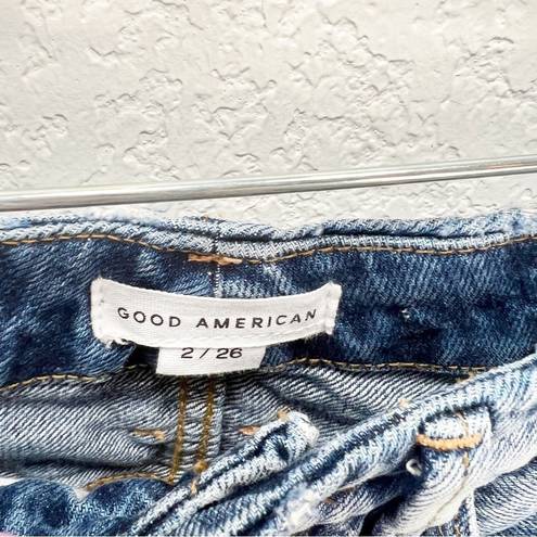 Good American  Good Boy Classic Boyfriend Jean Blue 177 Size 2 26