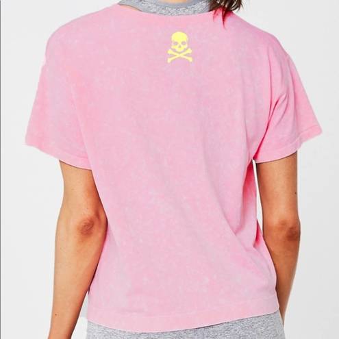 SoulCycle  Mineral Wash Soul Boxy Pink Crop