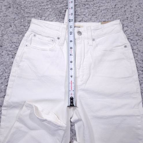 Madewell READ  Curvy Perfect Vintage Jeans High Rise Tapered Tile White Size 25