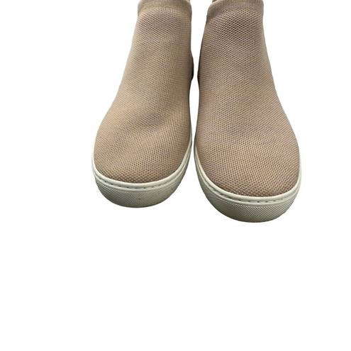 Rothy's Rothy’s Chelsea Ankle Boots in Camel Tan Knit Washable Pull On Shoes Size 8.5