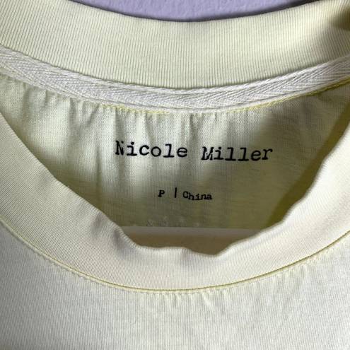 Nicole Miller Womens Sorbet Dip Dye Shirt & Short Lounge Set Yellow Pink Size XS