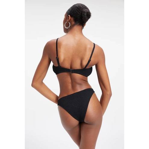 Good American NWT  Swim Always Fits Twist Top in Black