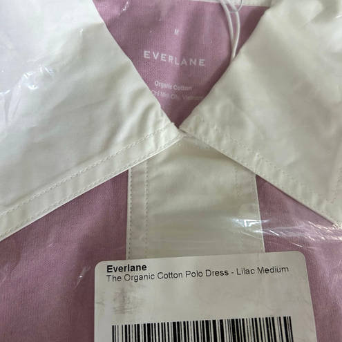 Everlane  The Organic Cotton Polo Dress in Lilac M NWT