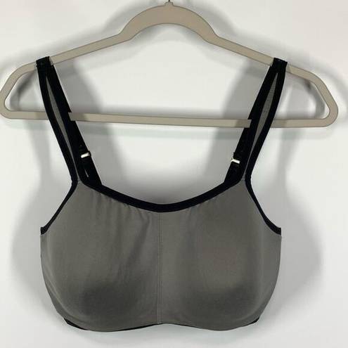 Natori  Women's Yogi Contour Full Coverage Convertible Sports Bra Gray Size 34DDD